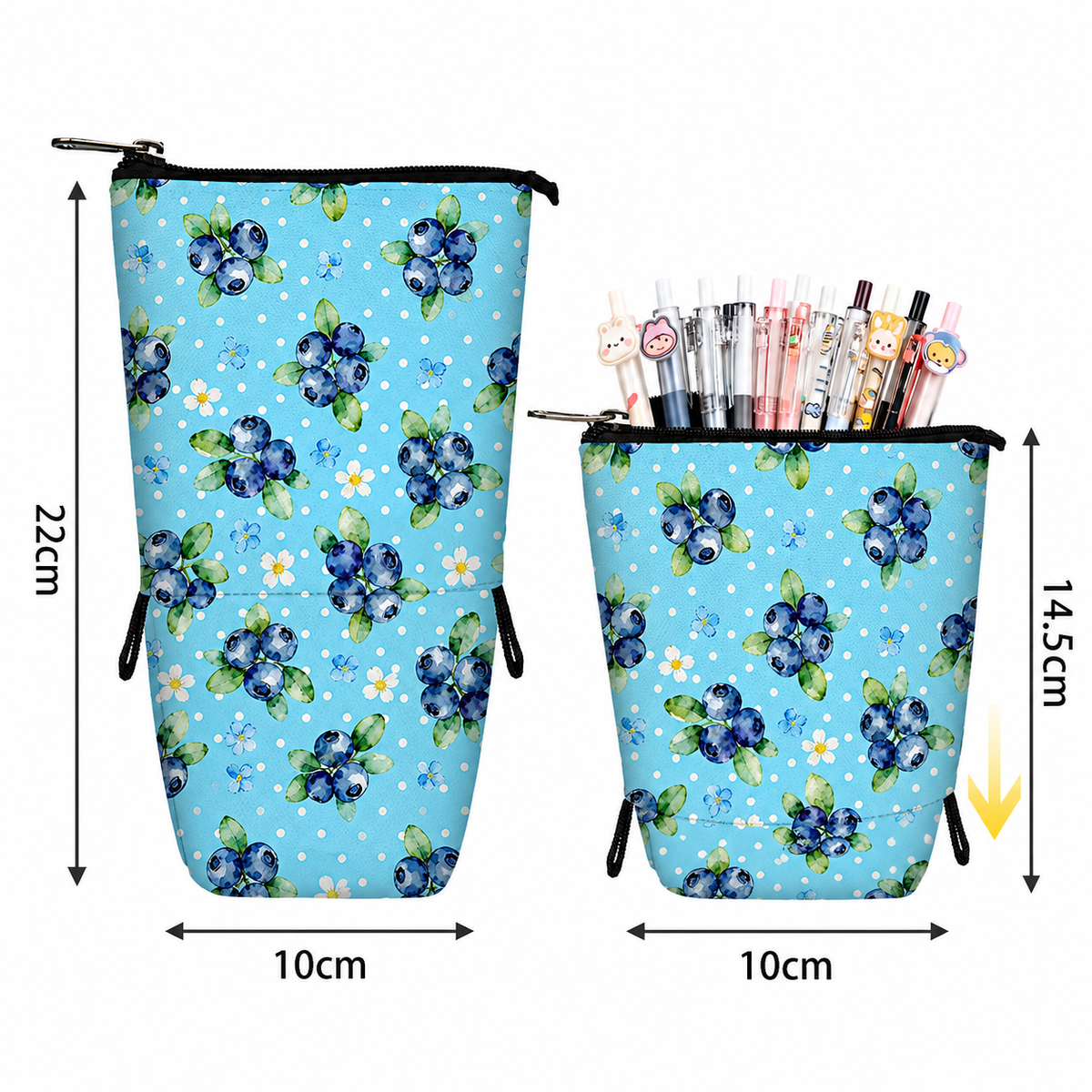 Transformable Standing Pencil Case - Fruit Collection