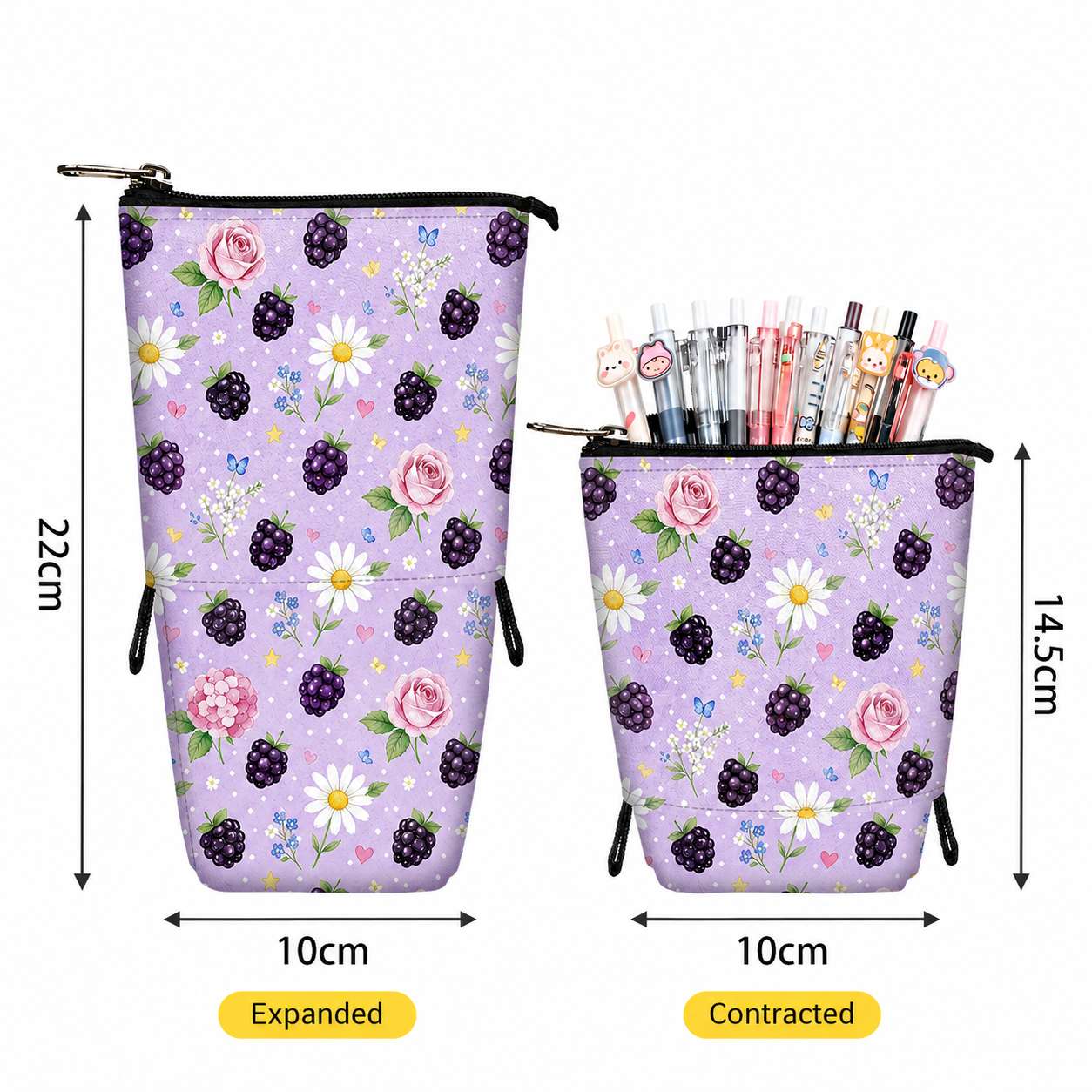 Transformable Standing Pencil Case - Fruit Collection