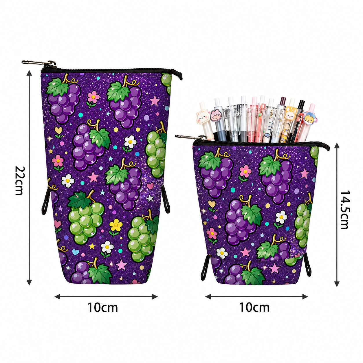 Transformable Standing Pencil Case - Fruit Collection