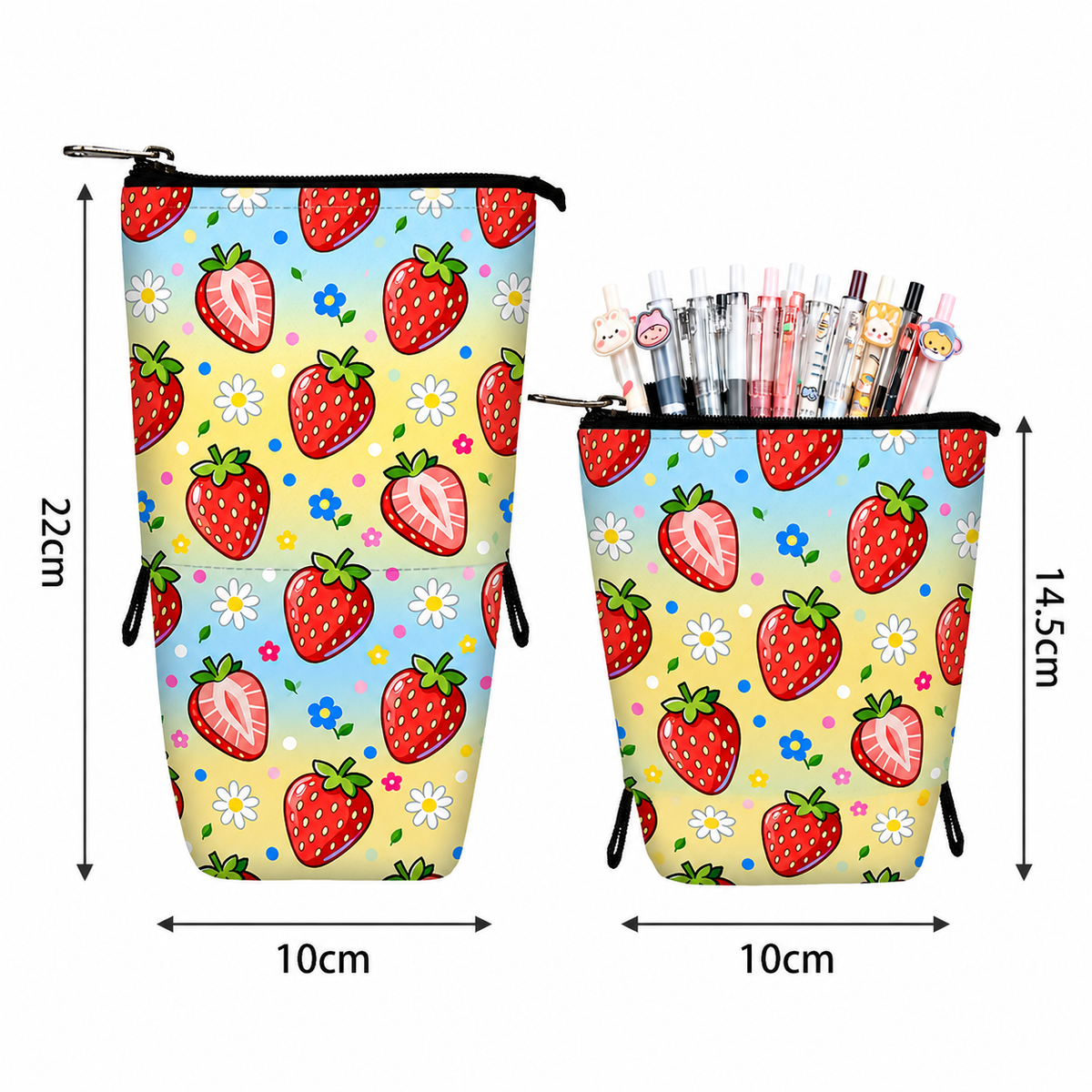 Transformable Standing Pencil Case - Fruit Collection