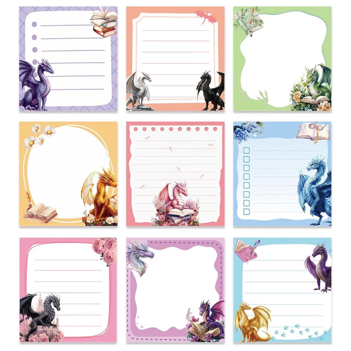 Dragon Fantasy Sticky Notes Set
