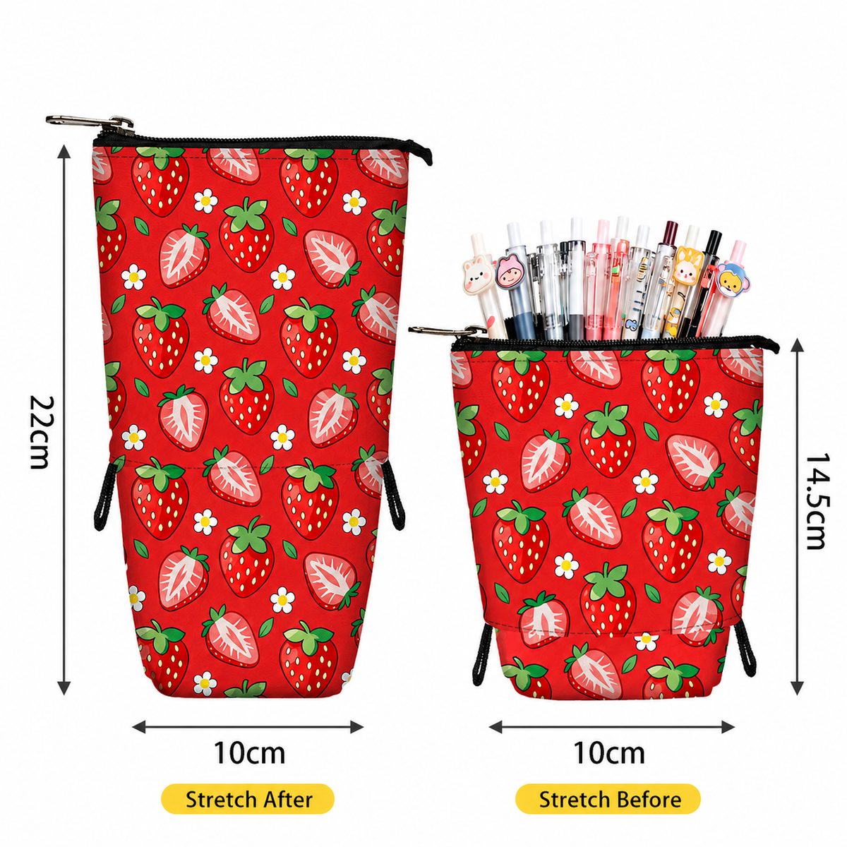 Transformable Standing Pencil Case - Fruit Collection