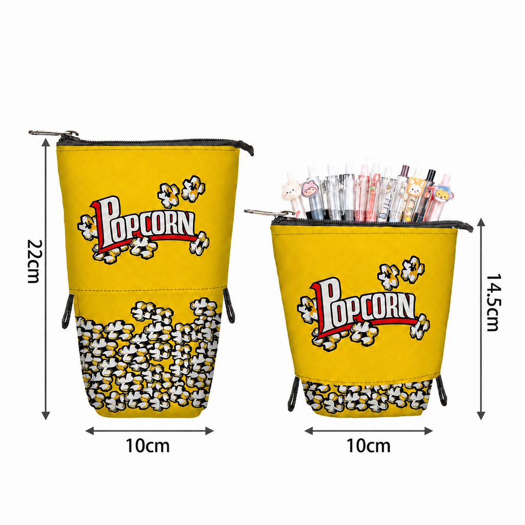 Transformable Standing Pencil Case - Snack Collection