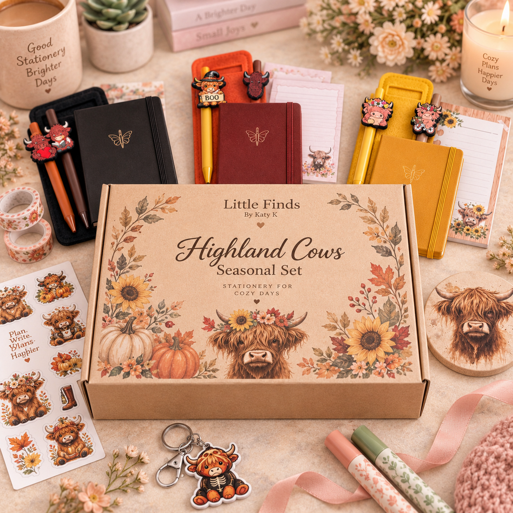 Highland Cows Seasonal Set