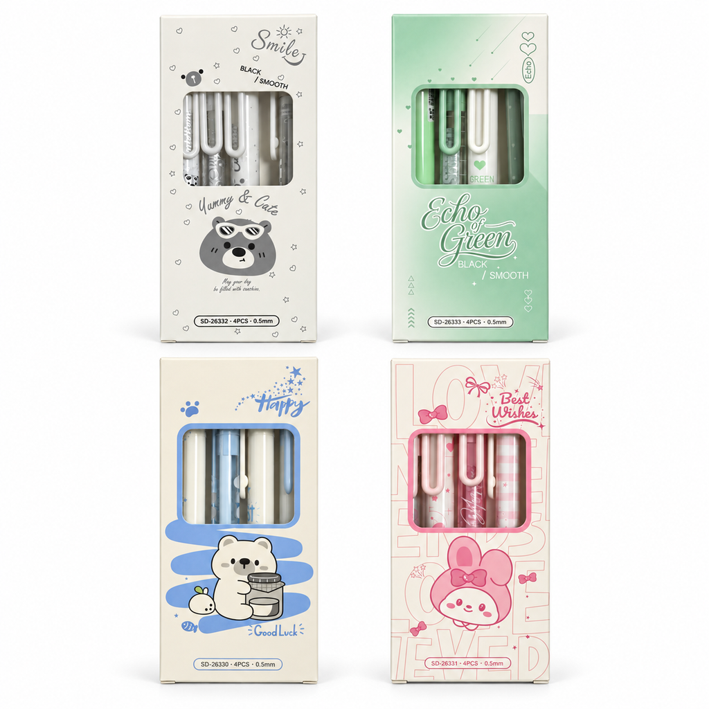 Pocket Mood Pen Set – 4 Gel Pens