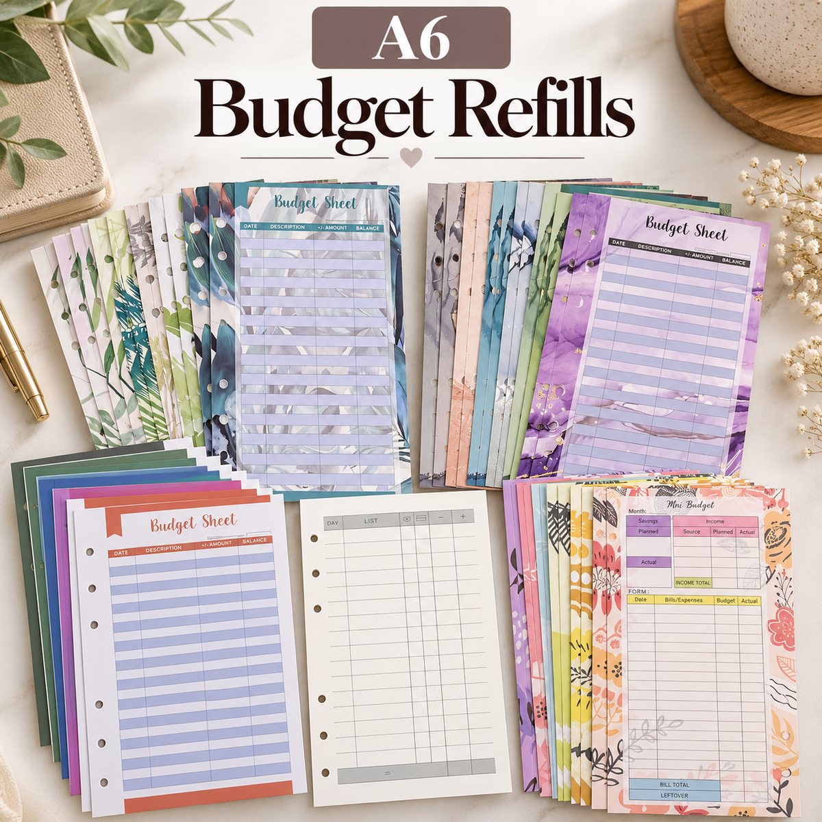 A6 Budget Refills