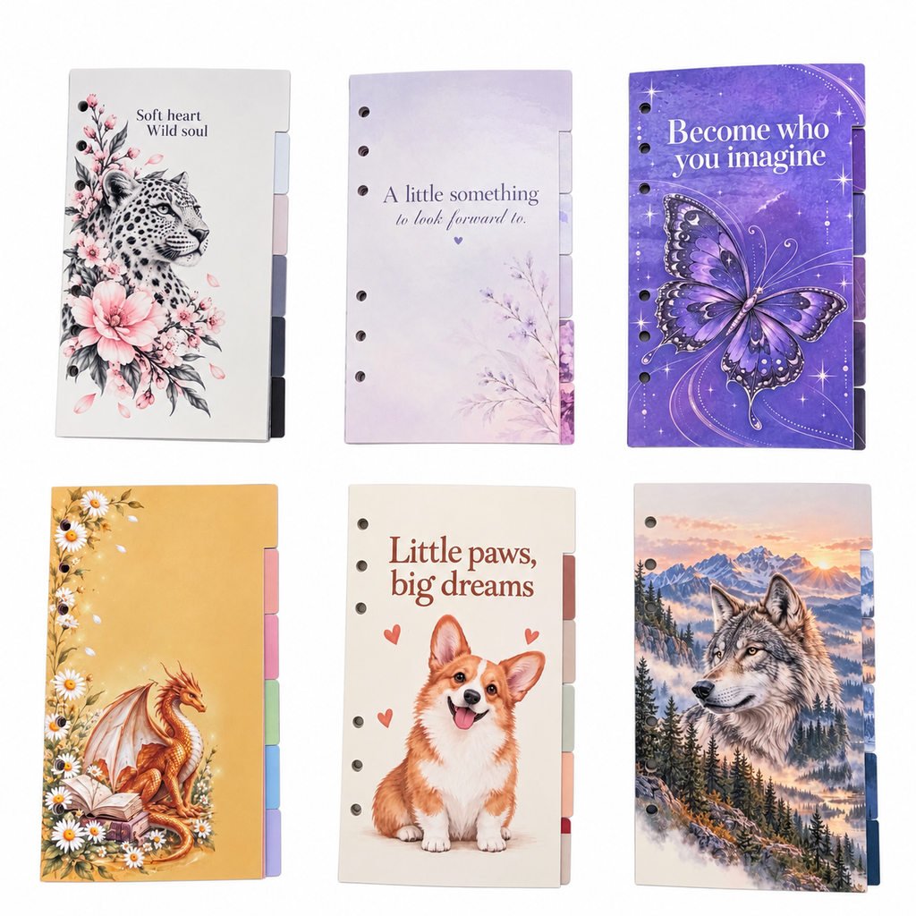 A6 Dividers – Designed by Katy K