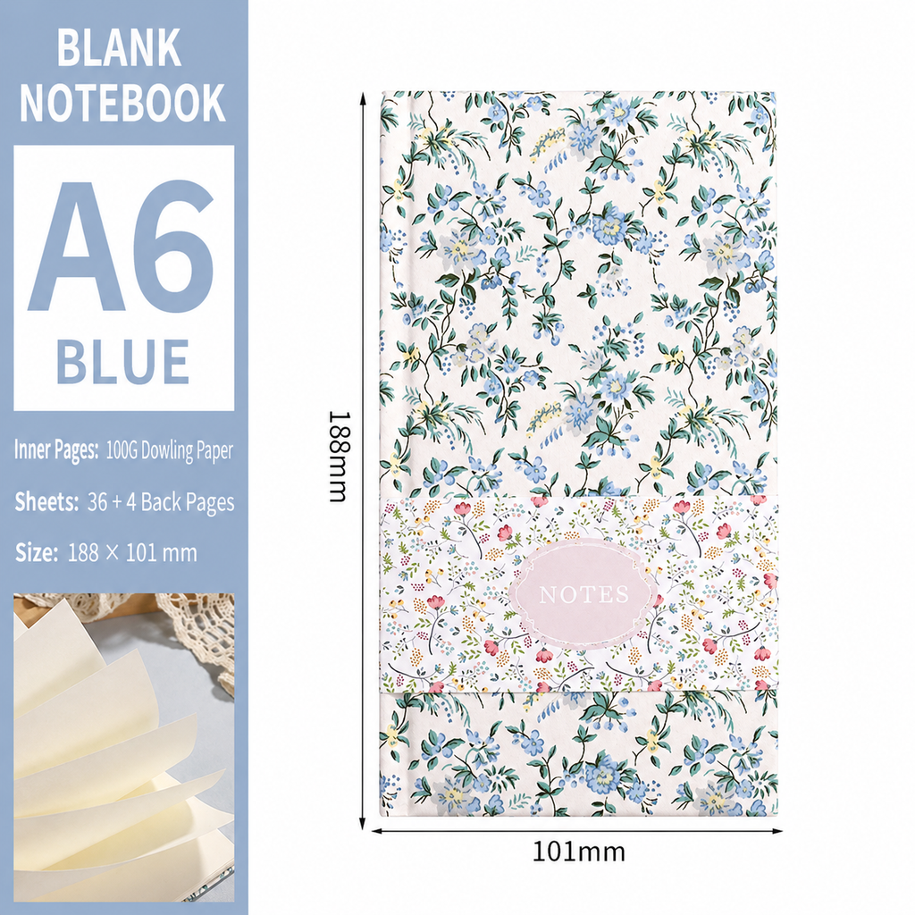 Floral Notes Notebook