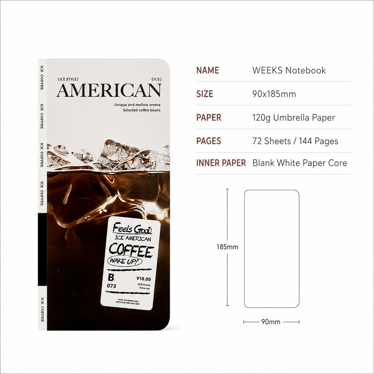 Ice Coffee Notebook