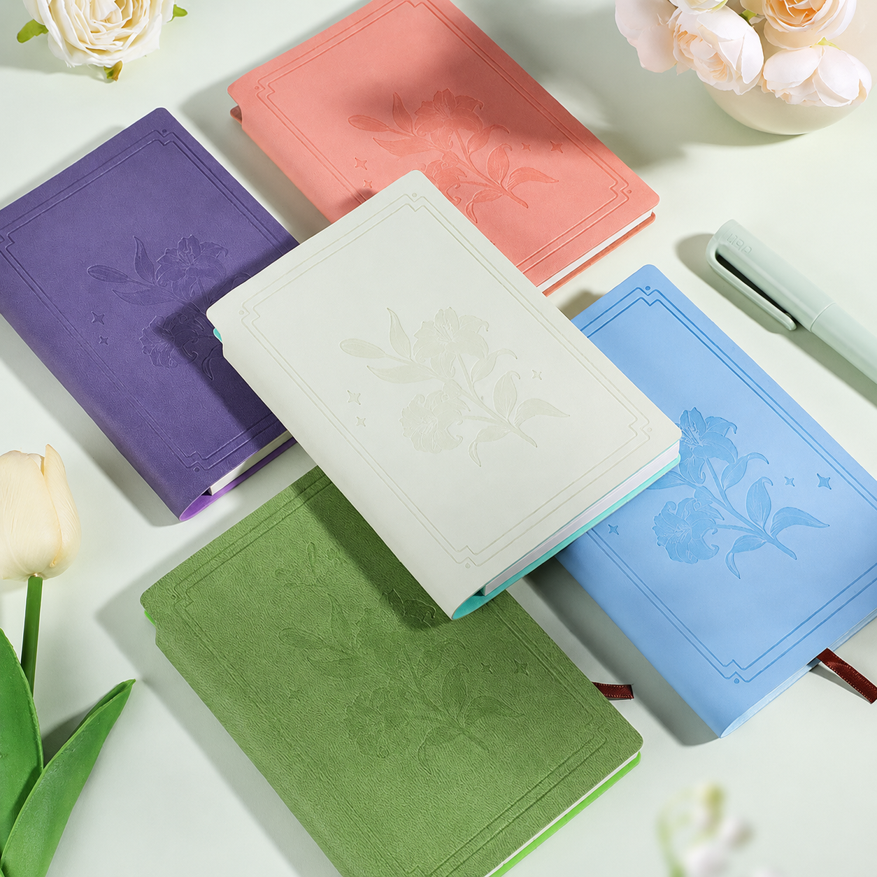 Lily Embossed Pocket Notebook