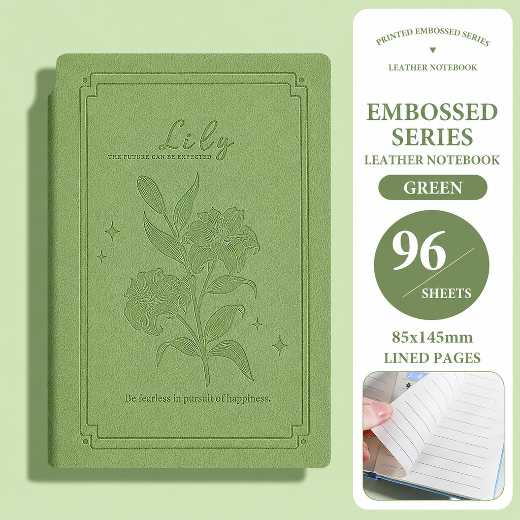 Lily Embossed Pocket Notebook