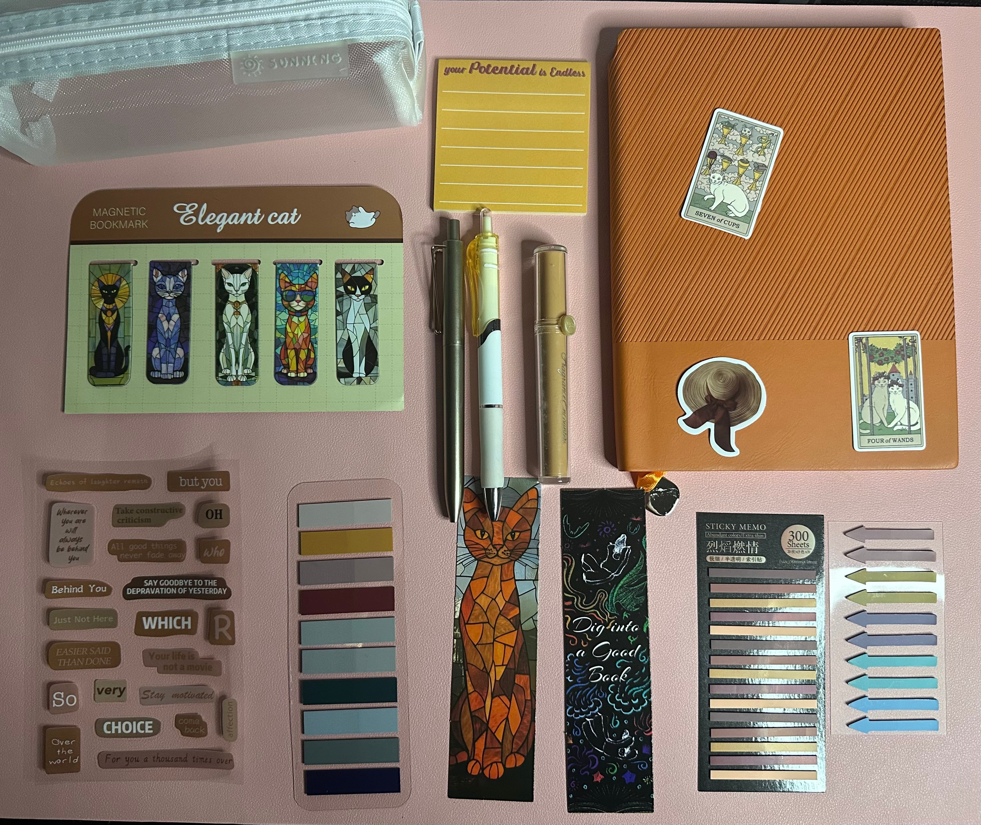 Mystic Cat Stationery Set