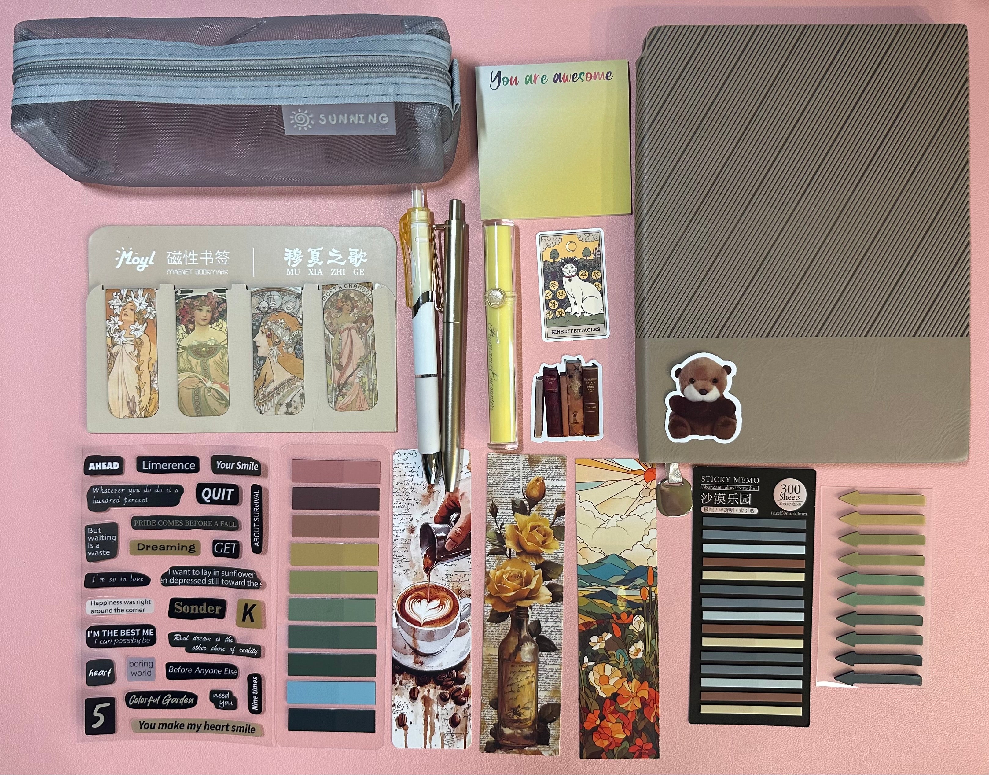 Soft Glow Stationery Set