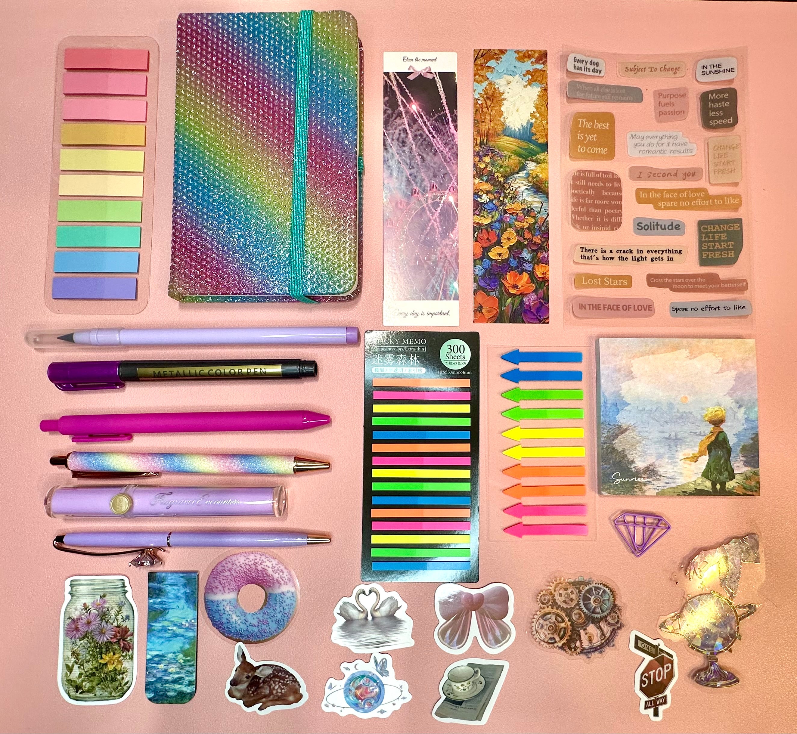Rainbow Aesthetic Stationery Mini Set