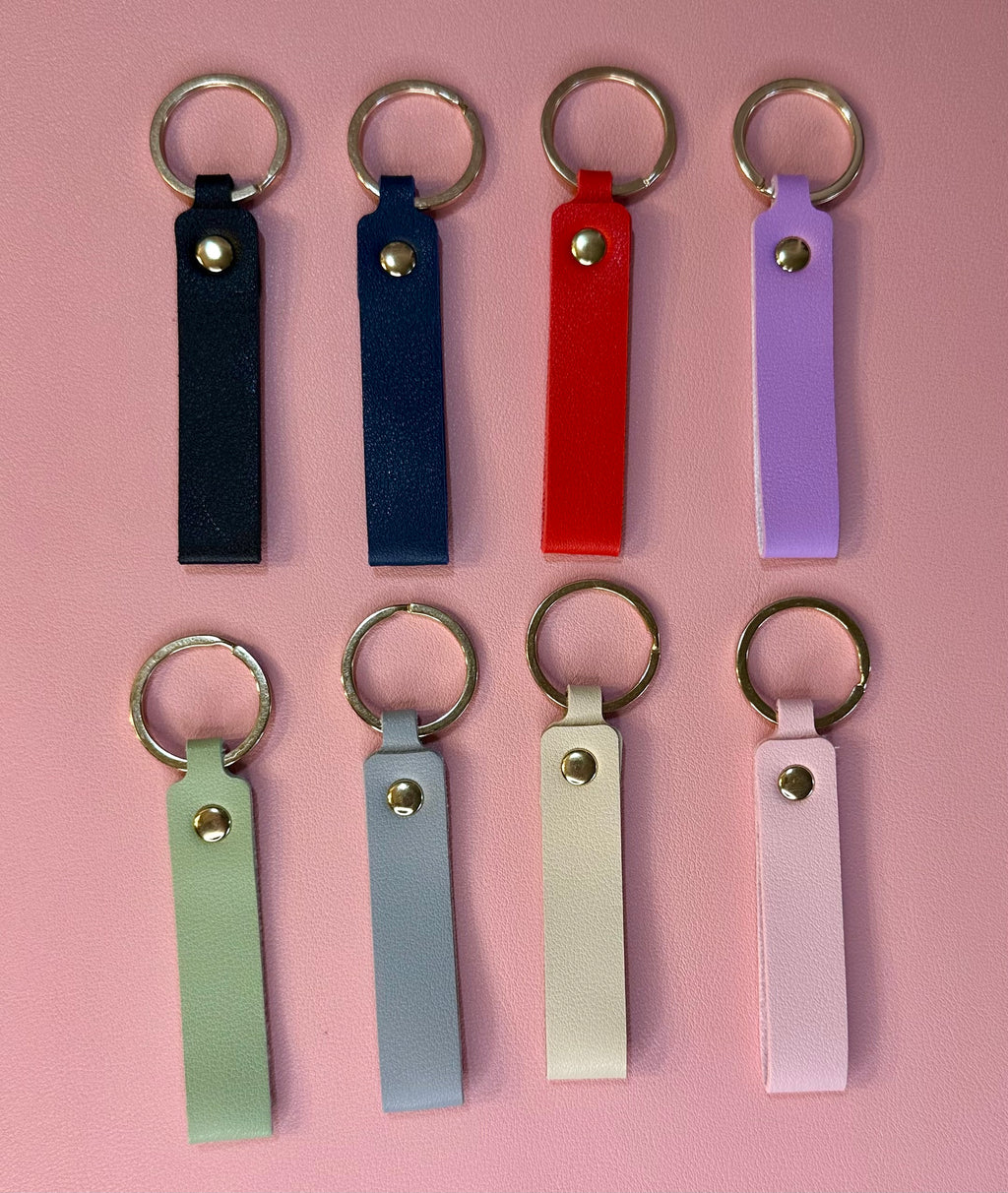 Leather keychain