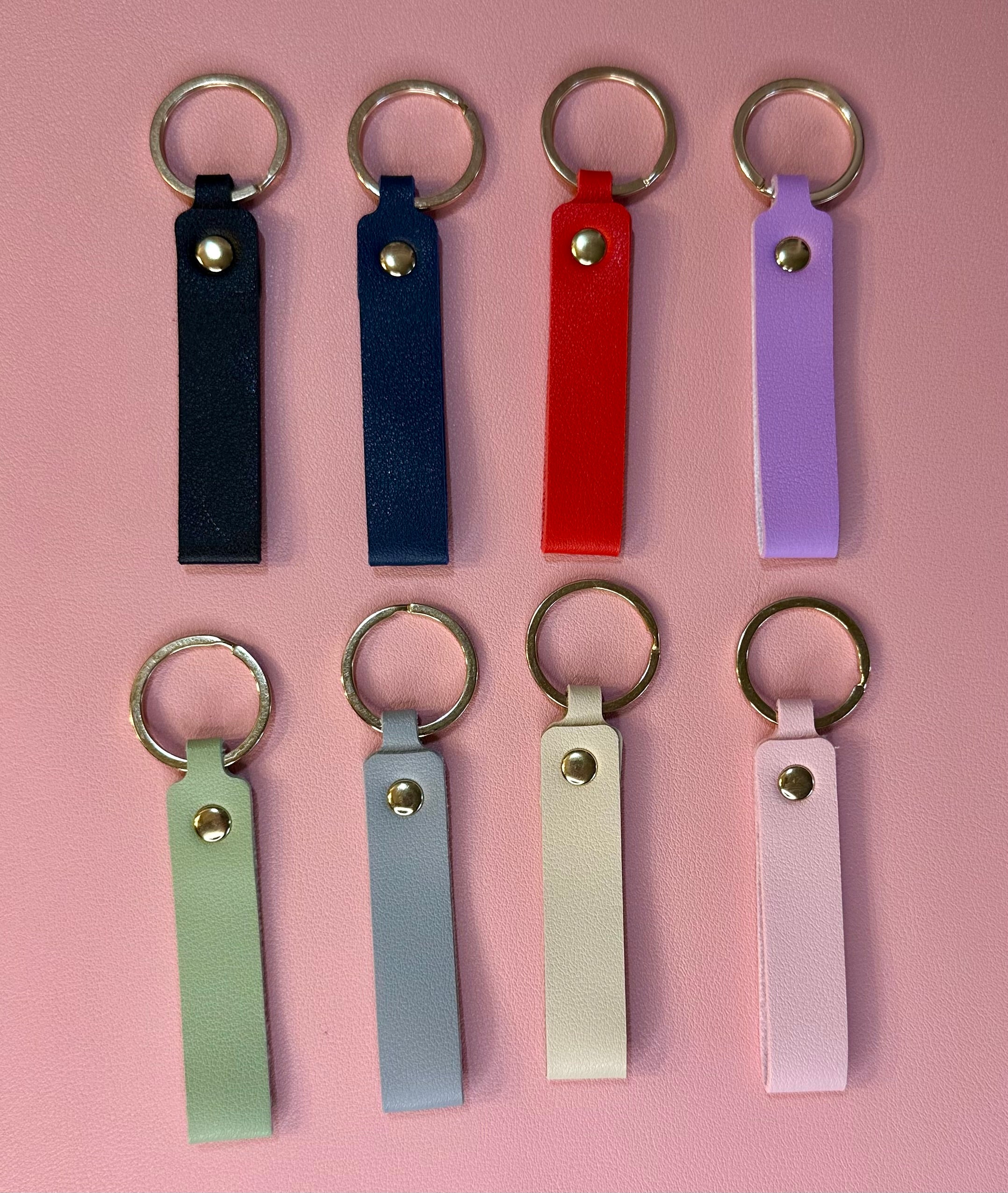 Leather keychain