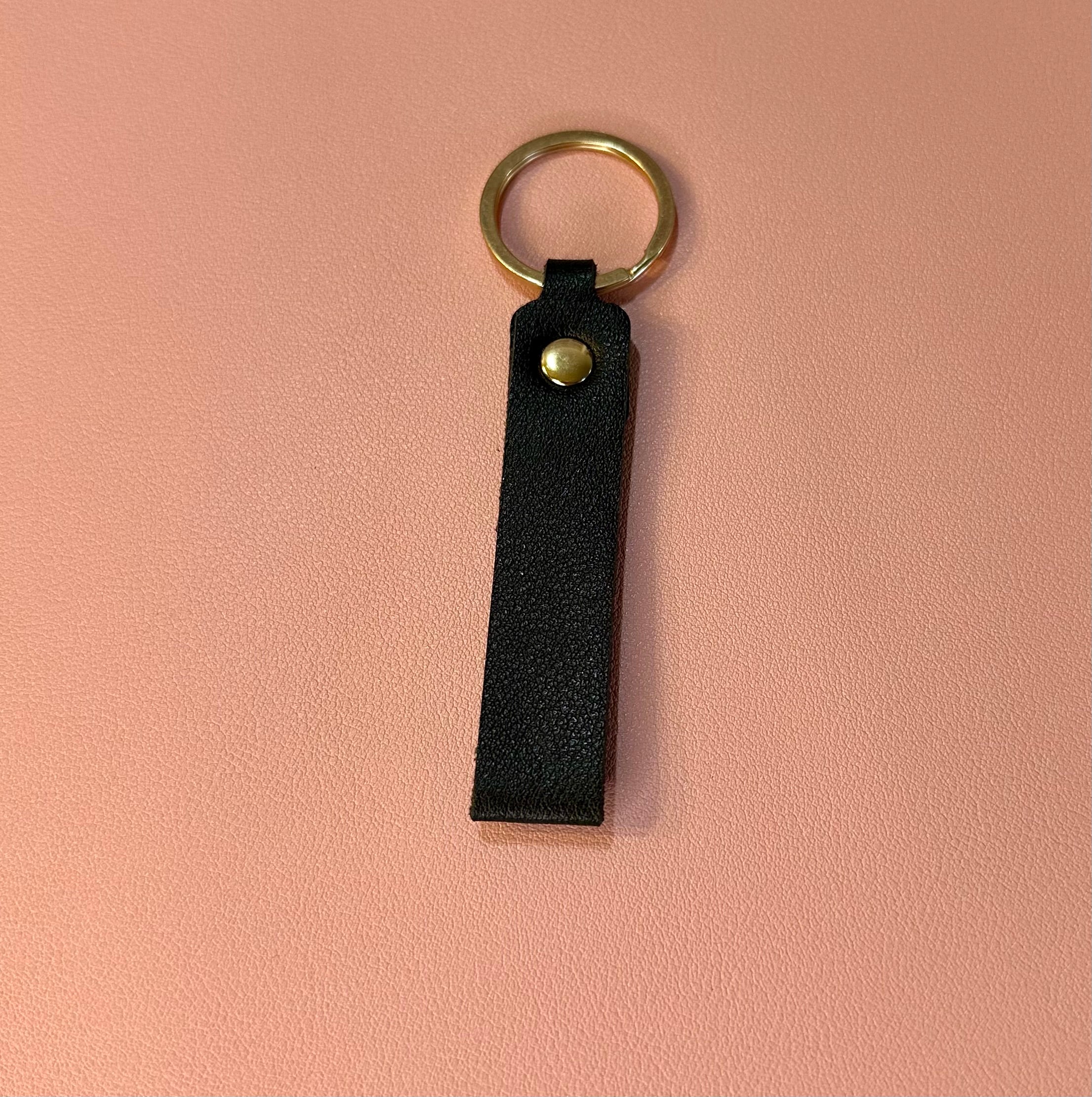 Leather keychain