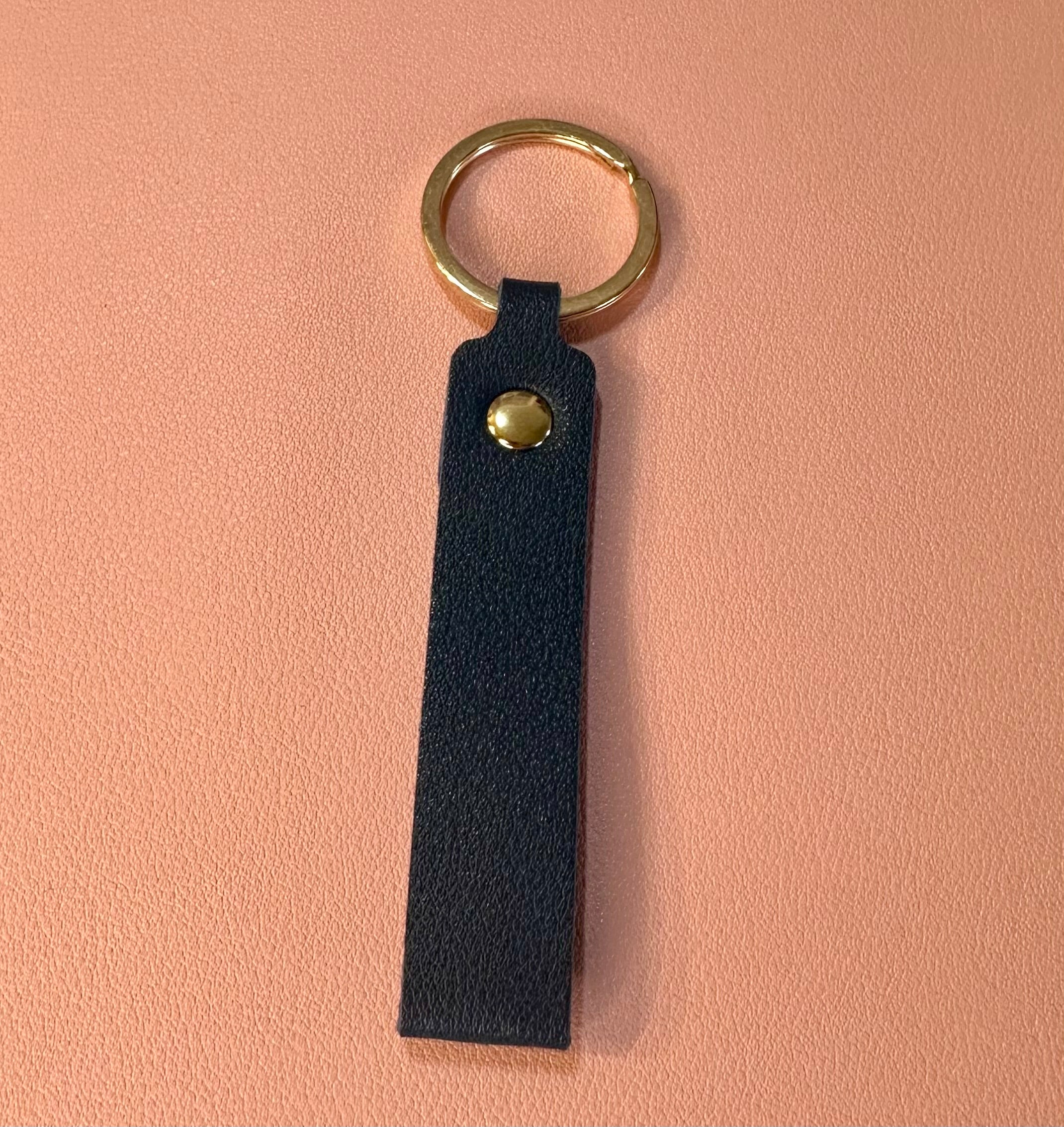Leather keychain
