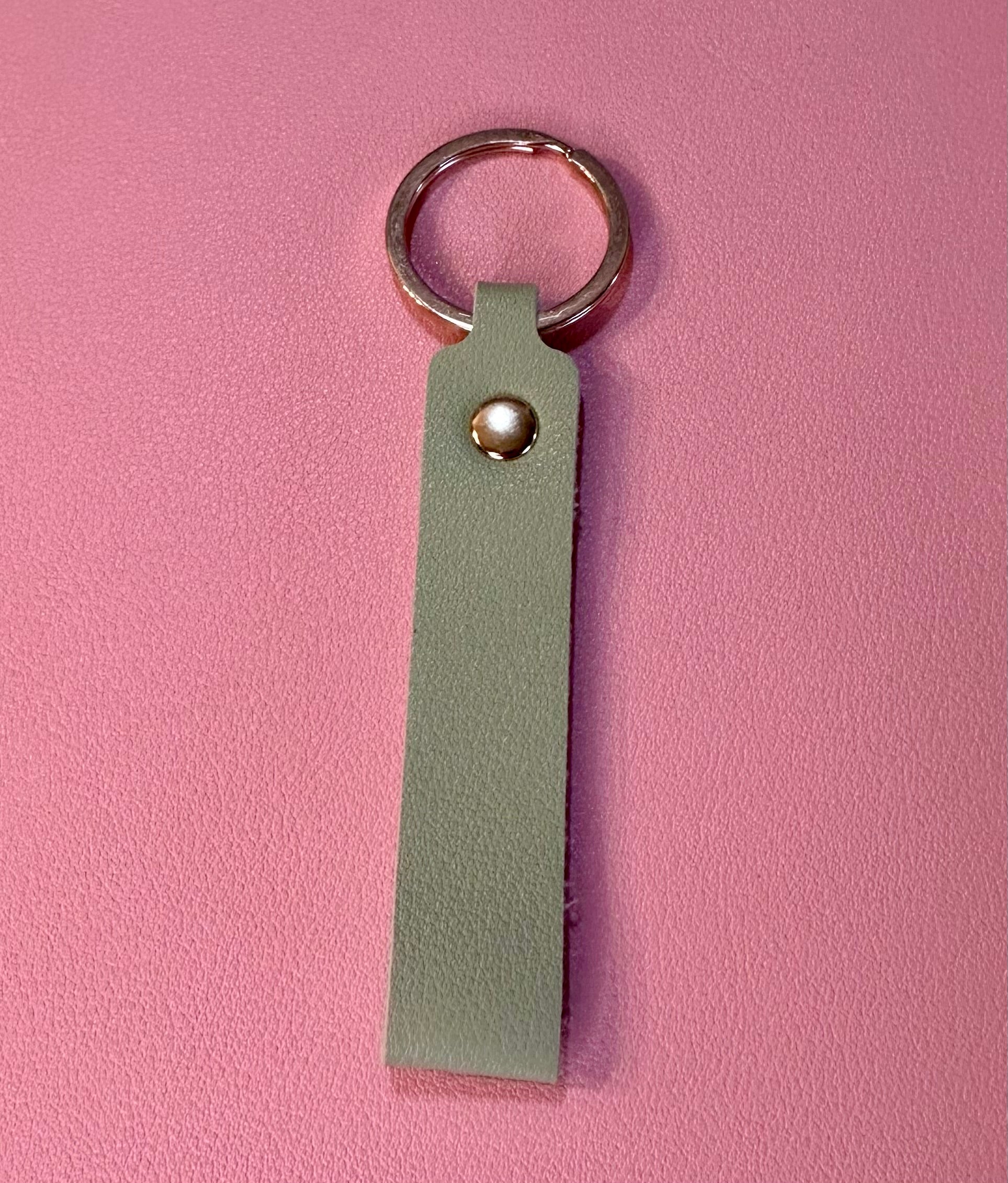 Leather keychain
