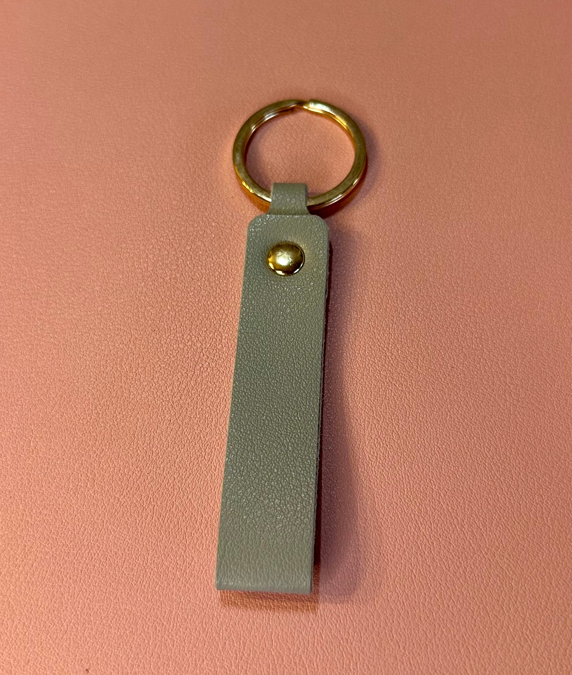 Leather keychain