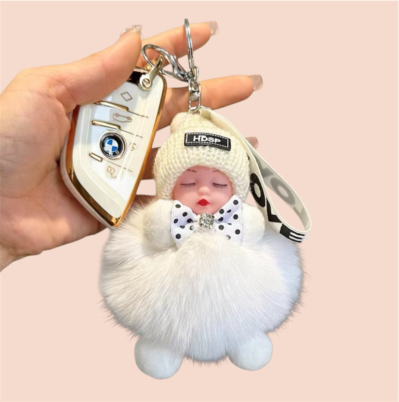 Snuggle Charms – Fluffy Doll Keychain