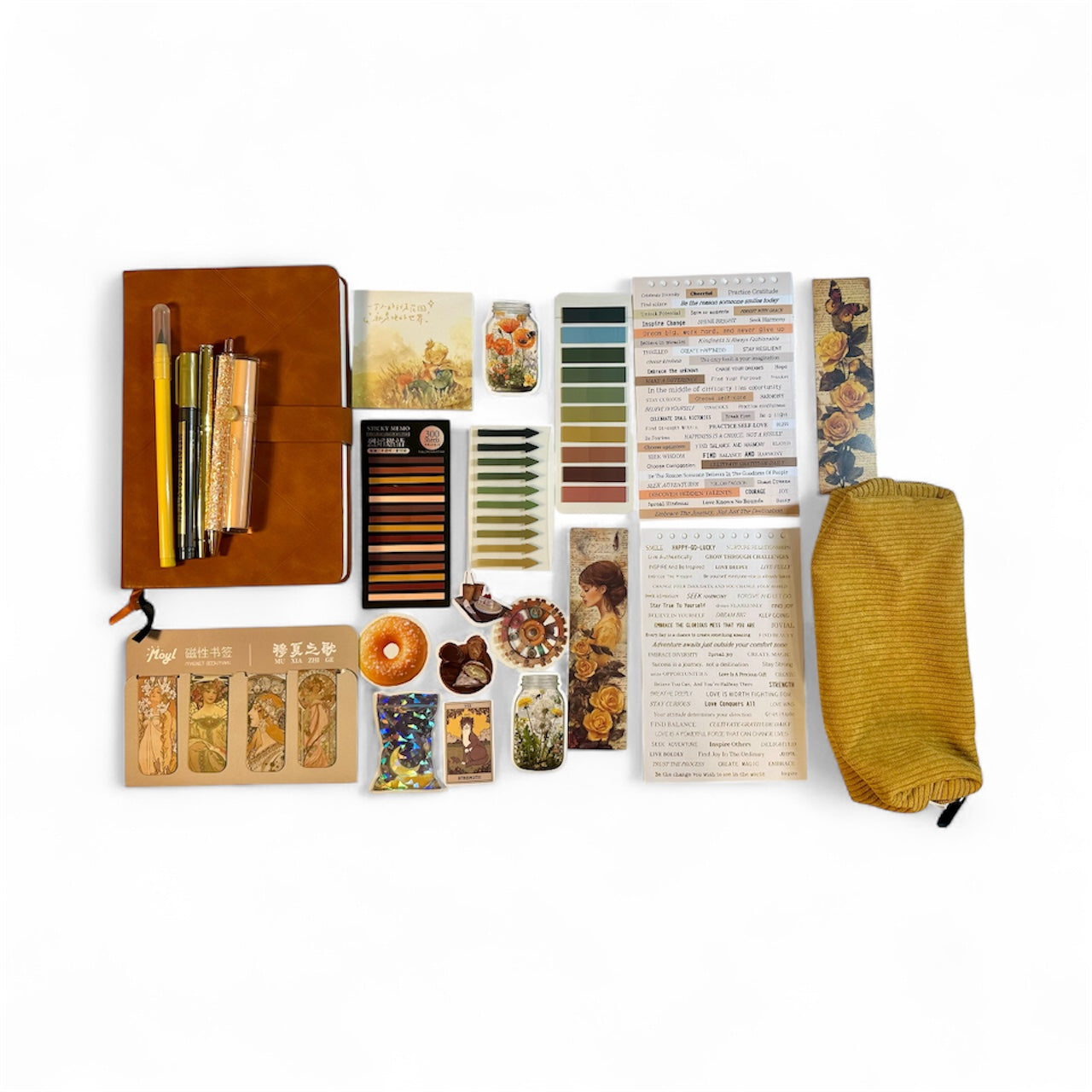 Caramel Stationery Set – Golden Warmth Edition